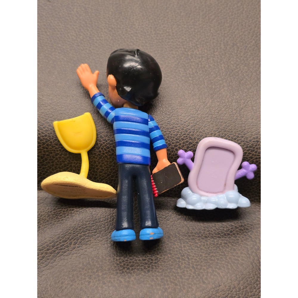 Blues Clues and You Figure Set Josh Blue Slippery Soap Shovel 4 Piece Lot - Picture 6 of 7